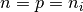 n=p=n_i