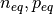 n_{eq}, p_{eq}