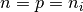 n=p=n_i