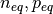 n_{eq}, p_{eq}