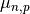 \mu_{n,p}